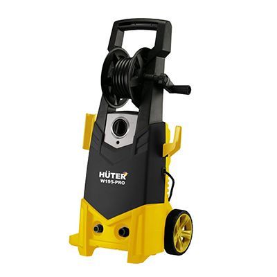 Huter W195-PRO с барабаном для шланга + пеногенератор
